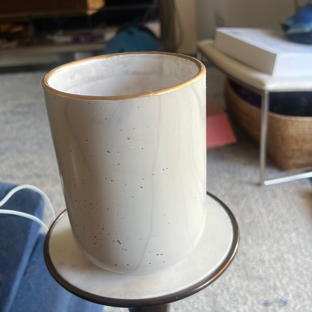 Empty West Elm Candle